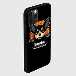 Чехол для iPhone 12 Pro Max Чихуахуа Chihuahua, цвет: 3D-черный — фото 2