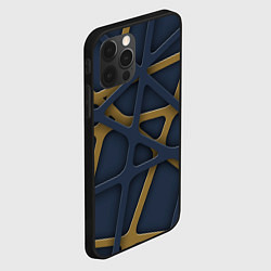 Чехол для iPhone 12 Pro Max 3Д абстракция KVIks, цвет: 3D-черный — фото 2