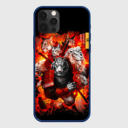 Чехол для iPhone 12 Pro Max Водяной Тигр 2022 и крупные кошки лев, рысь, цвет: 3D-тёмно-синий