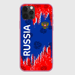 Чехол для iPhone 12 Pro Max Патриот России Я Русский!, цвет: 3D-малиновый