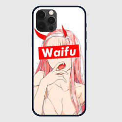 Чехол для iPhone 12 Pro Max Waifu -02 Darling in the Franxx, цвет: 3D-черный