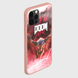Чехол для iPhone 12 Pro Max DOOM VFR VR FAN GAME, цвет: 3D-светло-розовый — фото 2