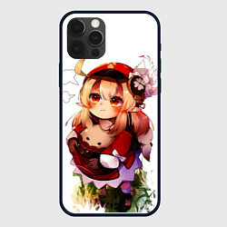 Чехол для iPhone 12 Pro Max Милая Кли дуется геншин импакт, цвет: 3D-черный
