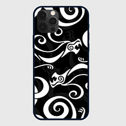 Чехол iPhone 12 Pro Max ТАТУ ДРАКЕНА БЕЛЫЕ ДРАКОНЫ, ТОКИЙСКИЕ МСТИТЕЛИ