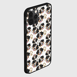 Чехол для iPhone 12 Pro Max Зенненхунд Бернский, цвет: 3D-черный — фото 2