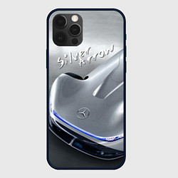 Чехол iPhone 12 Pro Max Mercedes-Benz EQ Silver Arrow Concept