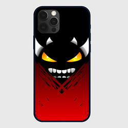 Чехол для iPhone 12 Pro Max Geometry Dash: Demon Smile, цвет: 3D-черный