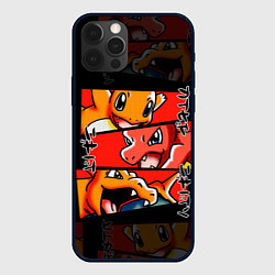 Чехол для iPhone 12 Pro Max РЫЖИЙ ДРАКОН ПОКЕМОНЫ ЧАРМАНДЕР, цвет: 3D-черный