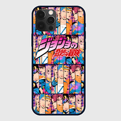 Чехол iPhone 12 Pro Max JOJOS BIZARRE ADVENTURE HEROES ЦВЕТНОЙ