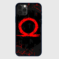 Чехол для iPhone 12 Pro Max GOD OF WAR CRATOS LOGO, цвет: 3D-черный