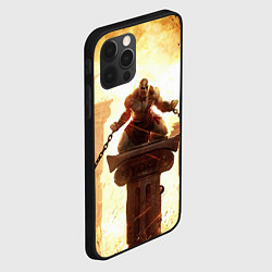 Чехол для iPhone 12 Pro Max GOD OF WAR КРАТОС В ЦЕПЯХ, цвет: 3D-черный — фото 2