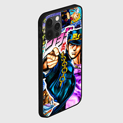 Чехол для iPhone 12 Pro Max Джотаро - JoJos Bizarre Adventure, цвет: 3D-черный — фото 2