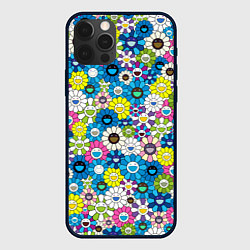 Чехол iPhone 12 Pro Max Takashi Murakami Улыбающиеся цветы