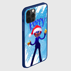 Чехол для iPhone 12 Pro Max Новогодний Poppy Playtime, цвет: 3D-тёмно-синий — фото 2