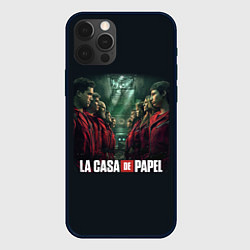 Чехол iPhone 12 Pro Max ПЕРСОНАЖИ БУМАЖНЫЙ ДОМ - LA CASA DE PAPEL