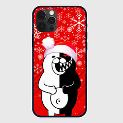 Чехол для iPhone 12 Pro Max НОВОГОДНИЙ MONOKUMA, цвет: 3D-черный