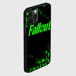 Чехол для iPhone 12 Pro Max FALLOUT ПУПСЫ ПАТТЕРН ЗЕЛЁНЫЙ ЯДЕРНАЯ ЗИМА, цвет: 3D-черный — фото 2