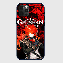Чехол iPhone 12 Pro Max GENSHIN IMPACT DILUC ГЕНШИН ИМПАКТ ДИЛЮК