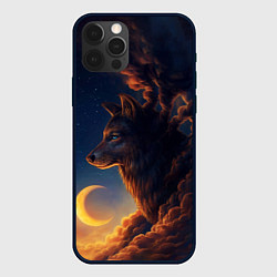 Чехол iPhone 12 Pro Max Ночной Волк Night Wolf