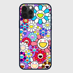 Чехол iPhone 12 Pro Max Цветы Takashi Murakami