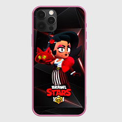 Чехол для iPhone 12 Pro Max LOLA BRAWL STARS redblack, цвет: 3D-малиновый
