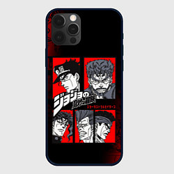 Чехол для iPhone 12 Pro Max JOJO BIZARRE ADVENTURE ДЖОДЖО АРТ, цвет: 3D-черный