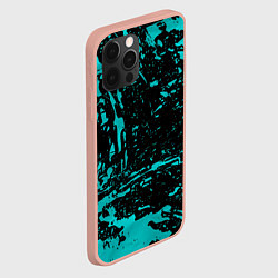 Чехол для iPhone 12 Pro Max НЕОНОВЫЕ БРЫЗГИ КРАСОК ГРАНЖ NEON, цвет: 3D-светло-розовый — фото 2