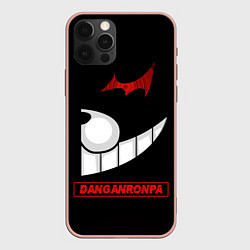 Чехол для iPhone 12 Pro Max Черная половина Монокума - Danganronpa, цвет: 3D-светло-розовый