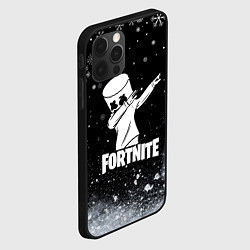 Чехол для iPhone 12 Pro Max НОВОГОДНИЙ FORTNITE MARSHMELLO, цвет: 3D-черный — фото 2