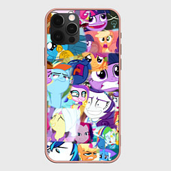 Чехол iPhone 12 Pro Max My Little Pony Персонажи