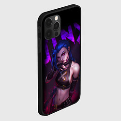 Чехол для iPhone 12 Pro Max JINX ARCANE НАДПИСЬ LEAGUE OF LEGENDS, цвет: 3D-черный — фото 2