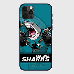 Чехол iPhone 12 Pro Max San Jose Sharks, Сан Хосе Шаркс