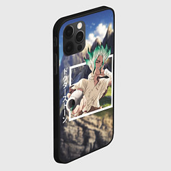 Чехол для iPhone 12 Pro Max Доктор Стоун Dr Stone, Сэнку Ишигами Ishigami Senk, цвет: 3D-черный — фото 2