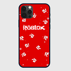 Чехол для iPhone 12 Pro Max НОВОГОДНИЙ СВИТЕР ROBLOX РОБЛОКС НОВЫЙ ГОД 2022, цвет: 3D-черный