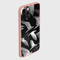 Чехол для iPhone 12 Pro Max Стая птиц 01, цвет: 3D-светло-розовый — фото 2