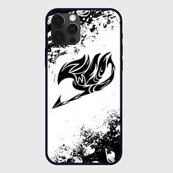 Чехол для iPhone 12 Pro Max ХВОСТ ФЕИ ЧЁРНЫЙ СИМВОЛ FAIRY TAIL BLACK, цвет: 3D-черный