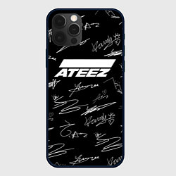 Чехол iPhone 12 Pro Max ATEEZ БЕЛЫЕ АВТОГРАФЫ УЗОР