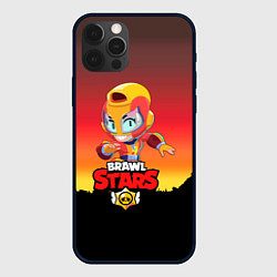 Чехол для iPhone 12 Pro Max Brawl Stars - Max, цвет: 3D-черный