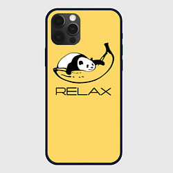 Чехол iPhone 12 Pro Max Relax - панда на банане