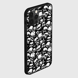 Чехол для iPhone 12 Pro Max Screaming skulls, цвет: 3D-черный — фото 2