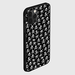 Чехол для iPhone 12 Pro Max Roger skull, цвет: 3D-черный — фото 2