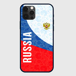 Чехол для iPhone 12 Pro Max RUSSIA SPORT STYLE РОССИЯ СПОРТИВНЫЙ СТИЛЬ, цвет: 3D-черный