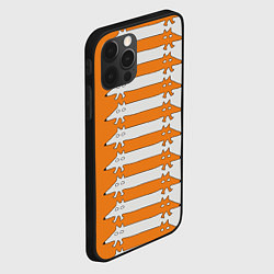 Чехол для iPhone 12 Pro Max Лисицы Foxes, цвет: 3D-черный — фото 2