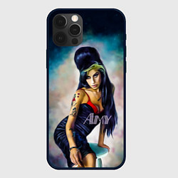 Чехол для iPhone 12 Pro Max Amy Jade Winehouse, цвет: 3D-черный