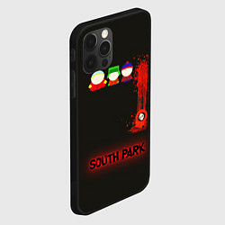 Чехол для iPhone 12 Pro Max Южный парк главные персонажи South Park, цвет: 3D-черный — фото 2
