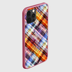 Чехол для iPhone 12 Pro Max Linеs, цвет: 3D-малиновый — фото 2