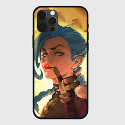 Чехол для iPhone 12 Pro Max Arcane League Of Legends JINX взрыв, цвет: 3D-черный