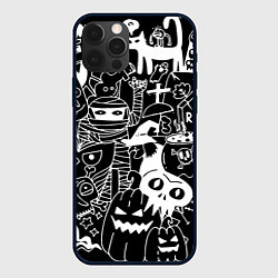 Чехол для iPhone 12 Pro Max Monster & Cat, цвет: 3D-черный