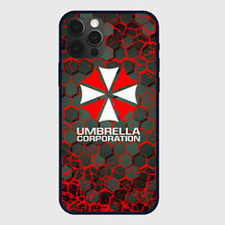 Чехол для iPhone 12 Pro Max Umbrella Corporation соты, цвет: 3D-черный