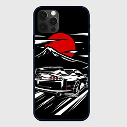 Чехол для iPhone 12 Pro Max TOYOTA SUPRA Под Луной, цвет: 3D-черный